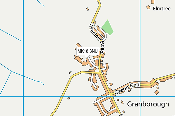 MK18 3NU map - OS VectorMap District (Ordnance Survey)