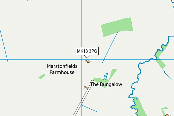 MK18 3PG map - OS VectorMap District (Ordnance Survey)