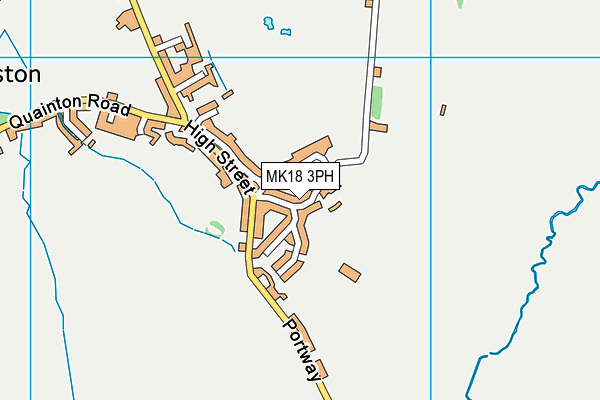MK18 3PH map - OS VectorMap District (Ordnance Survey)