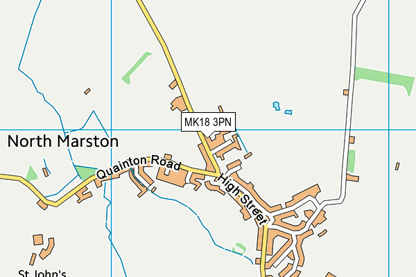 MK18 3PN map - OS VectorMap District (Ordnance Survey)
