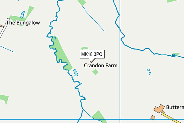 MK18 3PQ map - OS VectorMap District (Ordnance Survey)