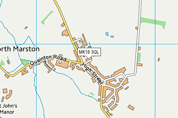 MK18 3QL map - OS VectorMap District (Ordnance Survey)