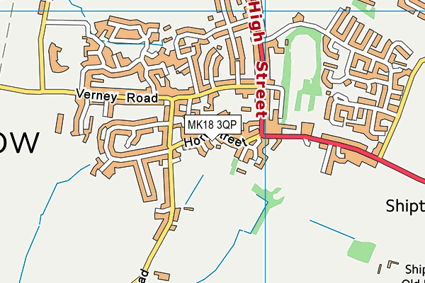 MK18 3QP map - OS VectorMap District (Ordnance Survey)