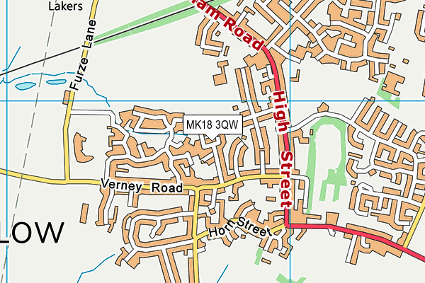 MK18 3QW map - OS VectorMap District (Ordnance Survey)