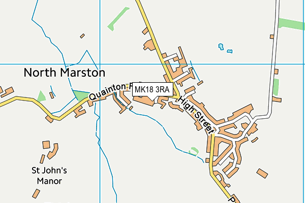 MK18 3RA map - OS VectorMap District (Ordnance Survey)