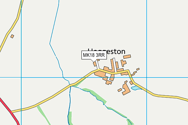 MK18 3RR map - OS VectorMap District (Ordnance Survey)