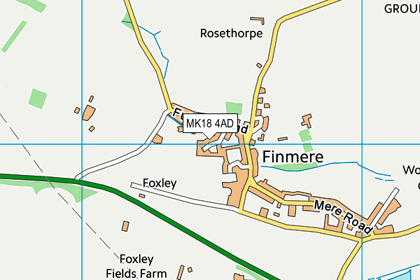 MK18 4AD map - OS VectorMap District (Ordnance Survey)