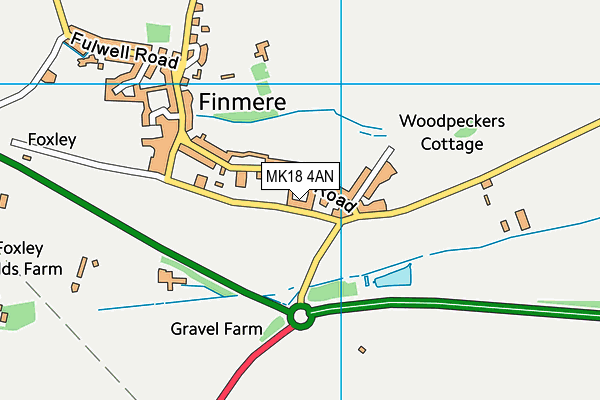 MK18 4AN map - OS VectorMap District (Ordnance Survey)