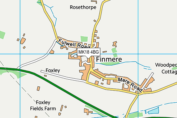 MK18 4BG map - OS VectorMap District (Ordnance Survey)