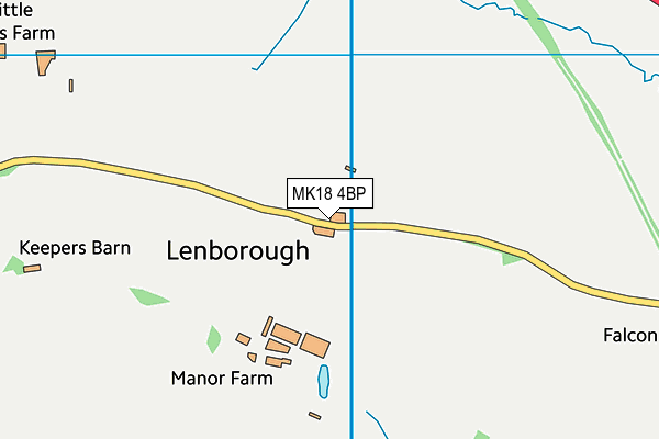 MK18 4BP map - OS VectorMap District (Ordnance Survey)