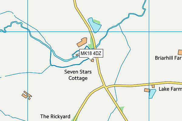 MK18 4DZ map - OS VectorMap District (Ordnance Survey)