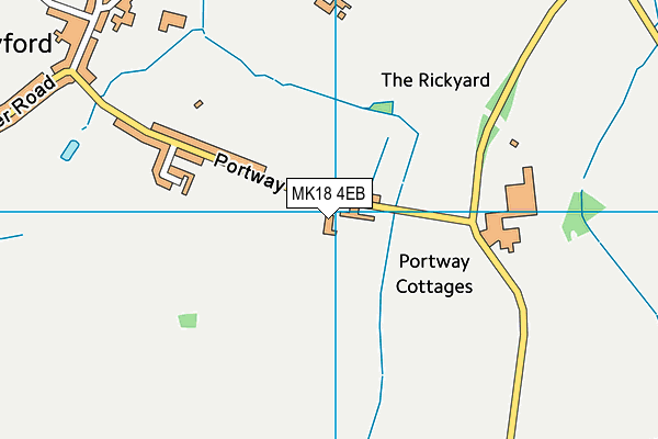 MK18 4EB map - OS VectorMap District (Ordnance Survey)