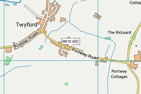 MK18 4ED map - OS VectorMap District (Ordnance Survey)