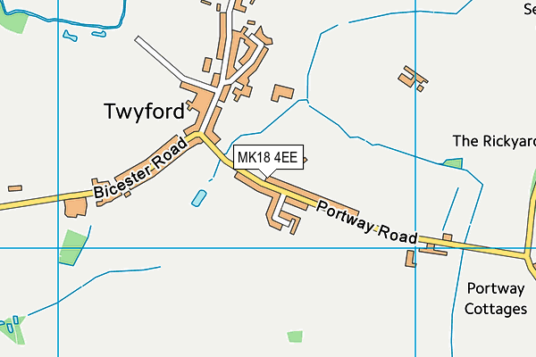 MK18 4EE map - OS VectorMap District (Ordnance Survey)