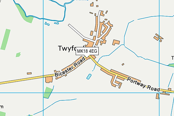 MK18 4EG map - OS VectorMap District (Ordnance Survey)