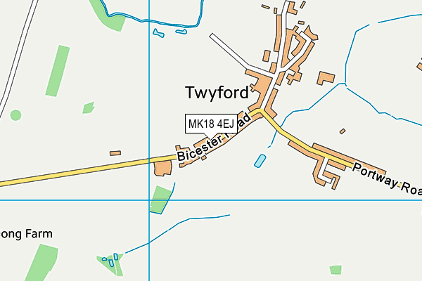 MK18 4EJ map - OS VectorMap District (Ordnance Survey)