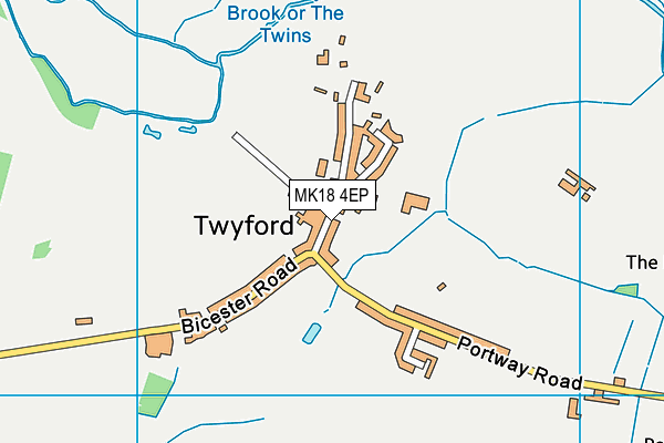 MK18 4EP map - OS VectorMap District (Ordnance Survey)