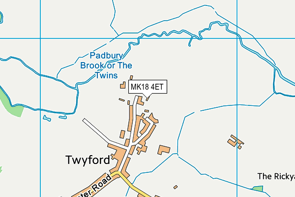 MK18 4ET map - OS VectorMap District (Ordnance Survey)