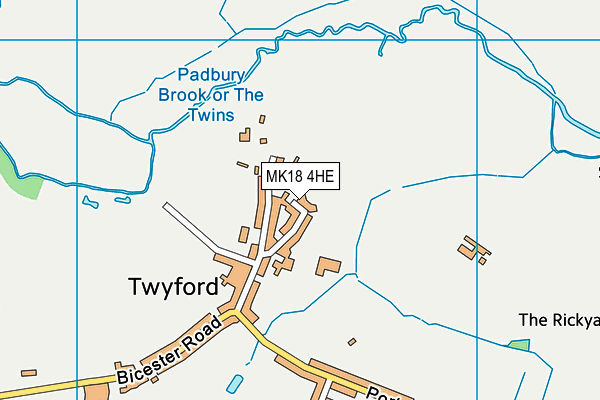 MK18 4HE map - OS VectorMap District (Ordnance Survey)