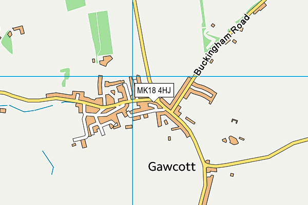 MK18 4HJ map - OS VectorMap District (Ordnance Survey)