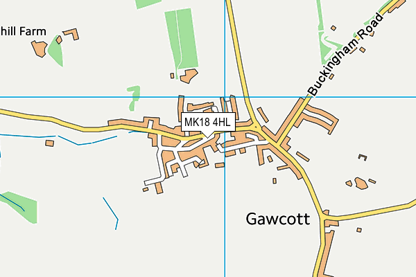 MK18 4HL map - OS VectorMap District (Ordnance Survey)