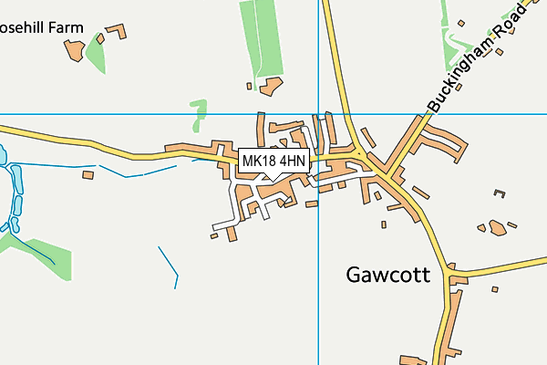 MK18 4HN map - OS VectorMap District (Ordnance Survey)