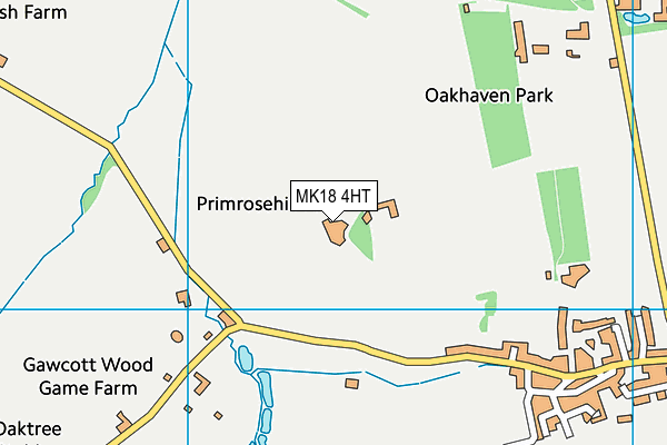 MK18 4HT map - OS VectorMap District (Ordnance Survey)