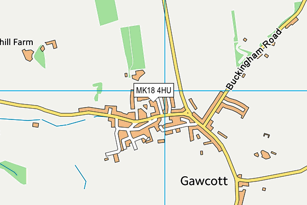 MK18 4HU map - OS VectorMap District (Ordnance Survey)