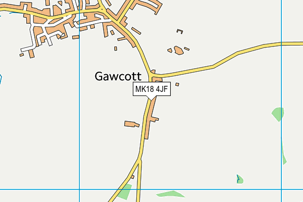 MK18 4JF map - OS VectorMap District (Ordnance Survey)