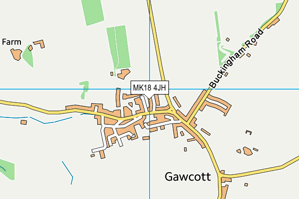 MK18 4JH map - OS VectorMap District (Ordnance Survey)