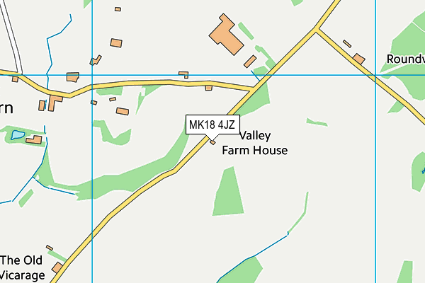 MK18 4JZ map - OS VectorMap District (Ordnance Survey)