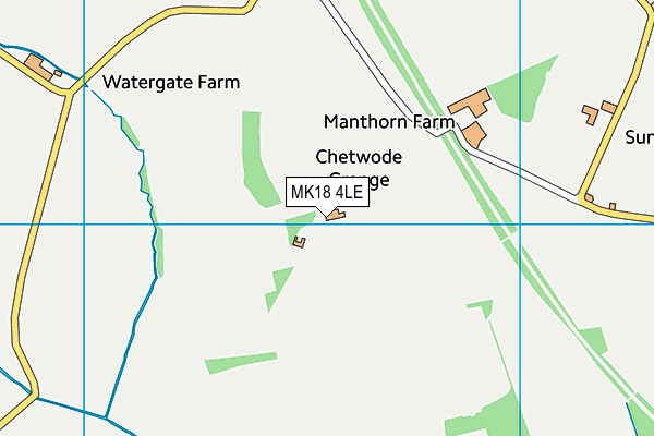 MK18 4LE map - OS VectorMap District (Ordnance Survey)