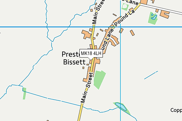 MK18 4LH map - OS VectorMap District (Ordnance Survey)