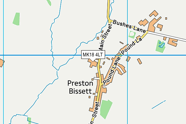 MK18 4LT map - OS VectorMap District (Ordnance Survey)