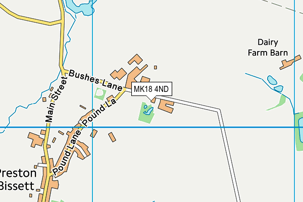 MK18 4ND map - OS VectorMap District (Ordnance Survey)