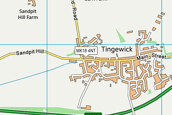 MK18 4NT map - OS VectorMap District (Ordnance Survey)