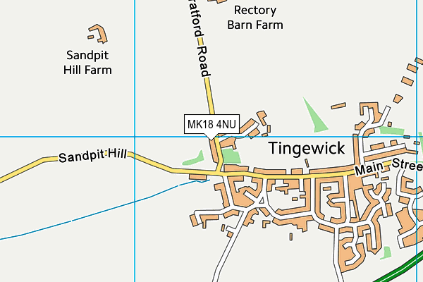 Tingewick Recreation Ground map (MK18 4NU) - OS VectorMap District (Ordnance Survey)