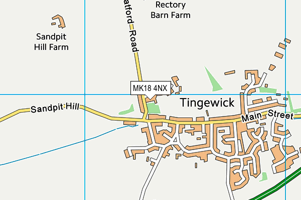 MK18 4NX map - OS VectorMap District (Ordnance Survey)