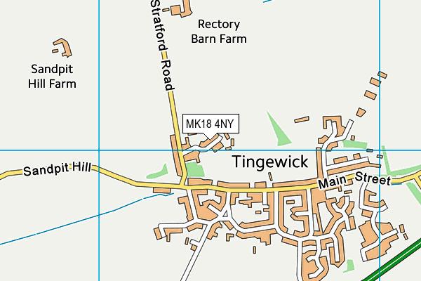 MK18 4NY map - OS VectorMap District (Ordnance Survey)