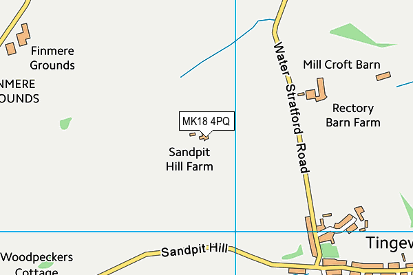 MK18 4PQ map - OS VectorMap District (Ordnance Survey)