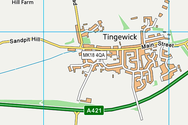 MK18 4QA map - OS VectorMap District (Ordnance Survey)