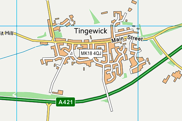 MK18 4QJ map - OS VectorMap District (Ordnance Survey)