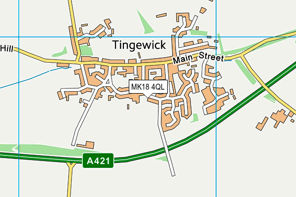 MK18 4QL map - OS VectorMap District (Ordnance Survey)