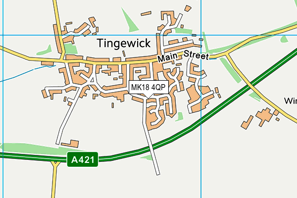 MK18 4QP map - OS VectorMap District (Ordnance Survey)