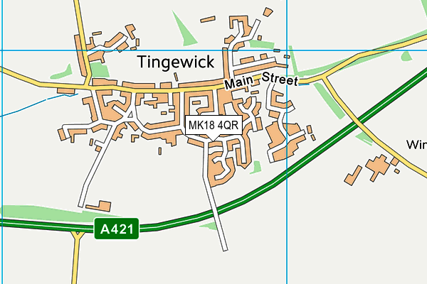 MK18 4QR map - OS VectorMap District (Ordnance Survey)