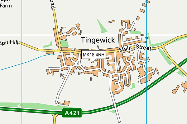 MK18 4RH map - OS VectorMap District (Ordnance Survey)