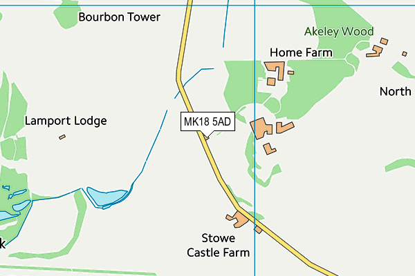 MK18 5AD map - OS VectorMap District (Ordnance Survey)