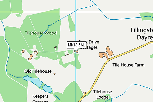 MK18 5AL map - OS VectorMap District (Ordnance Survey)