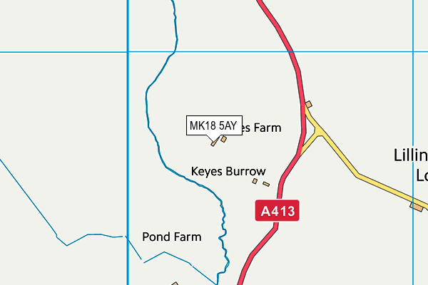 MK18 5AY map - OS VectorMap District (Ordnance Survey)