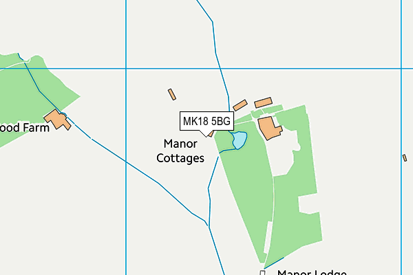 MK18 5BG map - OS VectorMap District (Ordnance Survey)